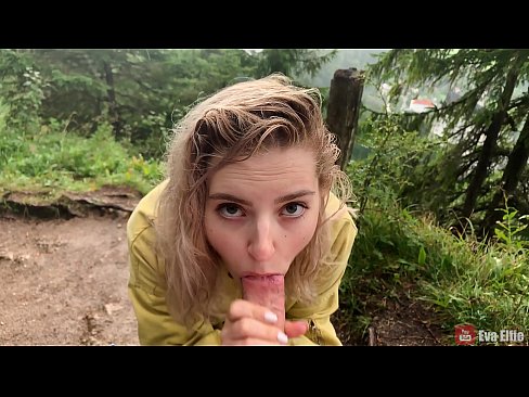 ❤️ Girl swallows cum after a public blowjob - Eva Elfi ️❌ Porn video at us ❤